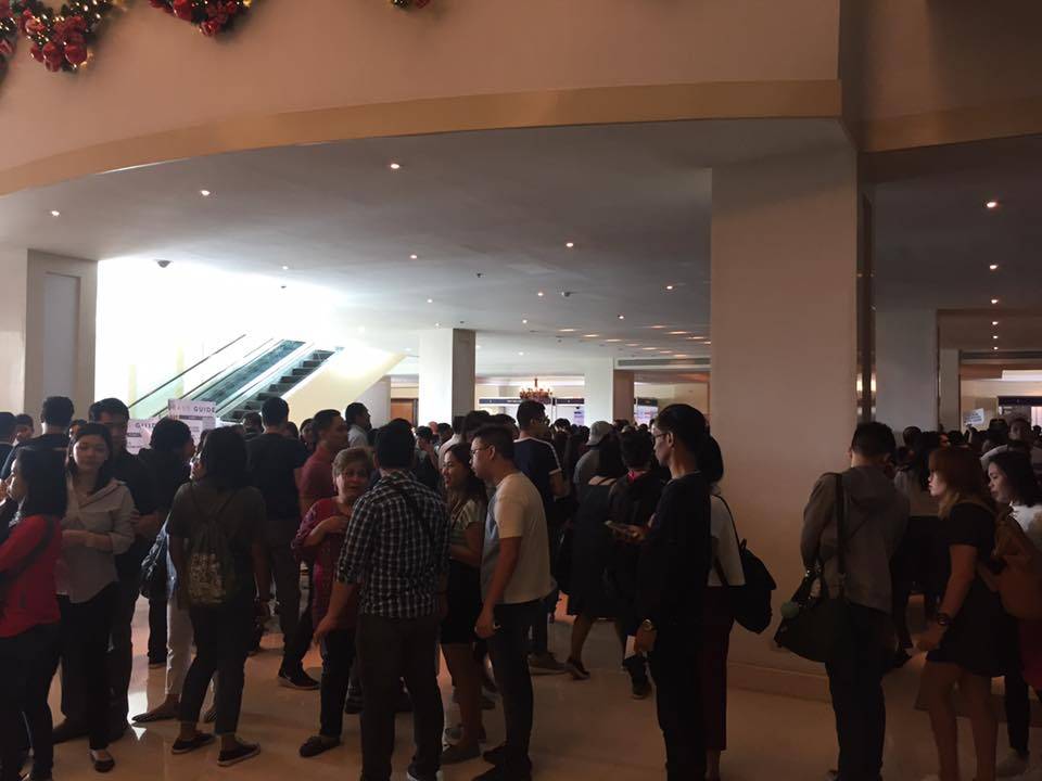 Registrants falling in line for the Kerygma Conference