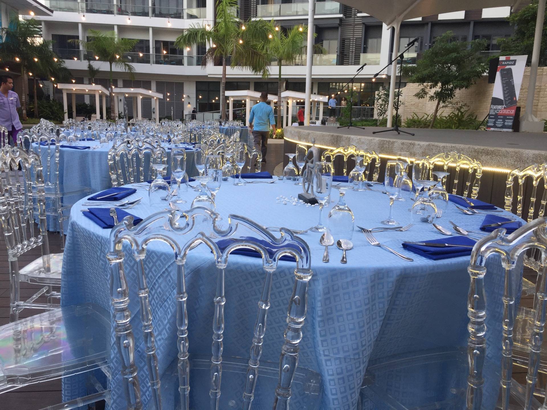The tables are all set!