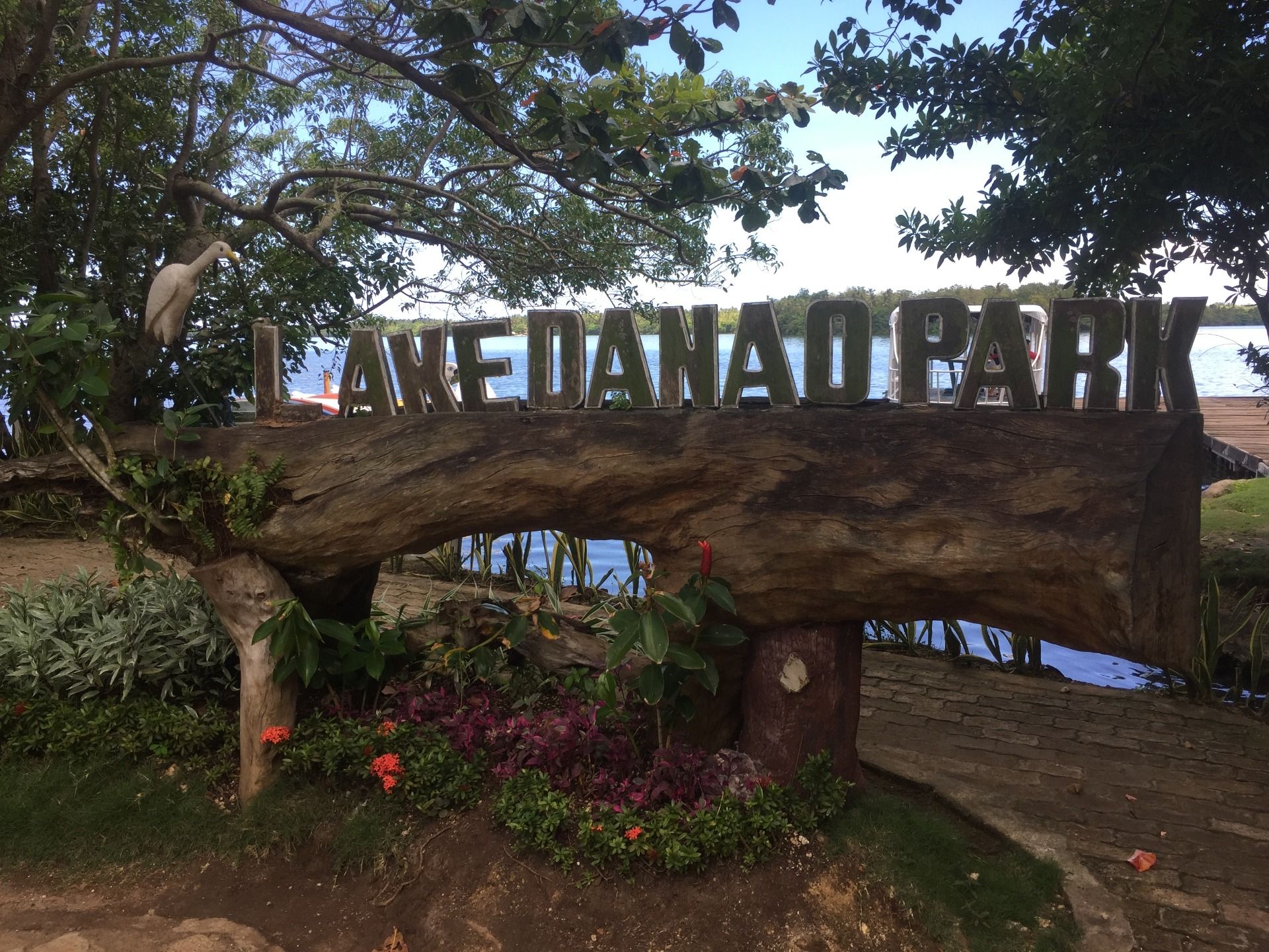 Arriving at the Lake Danao Park