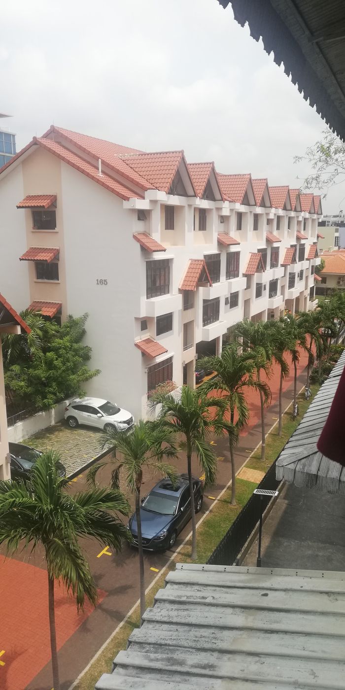 Balcony view from the apartment in Marine Meadows