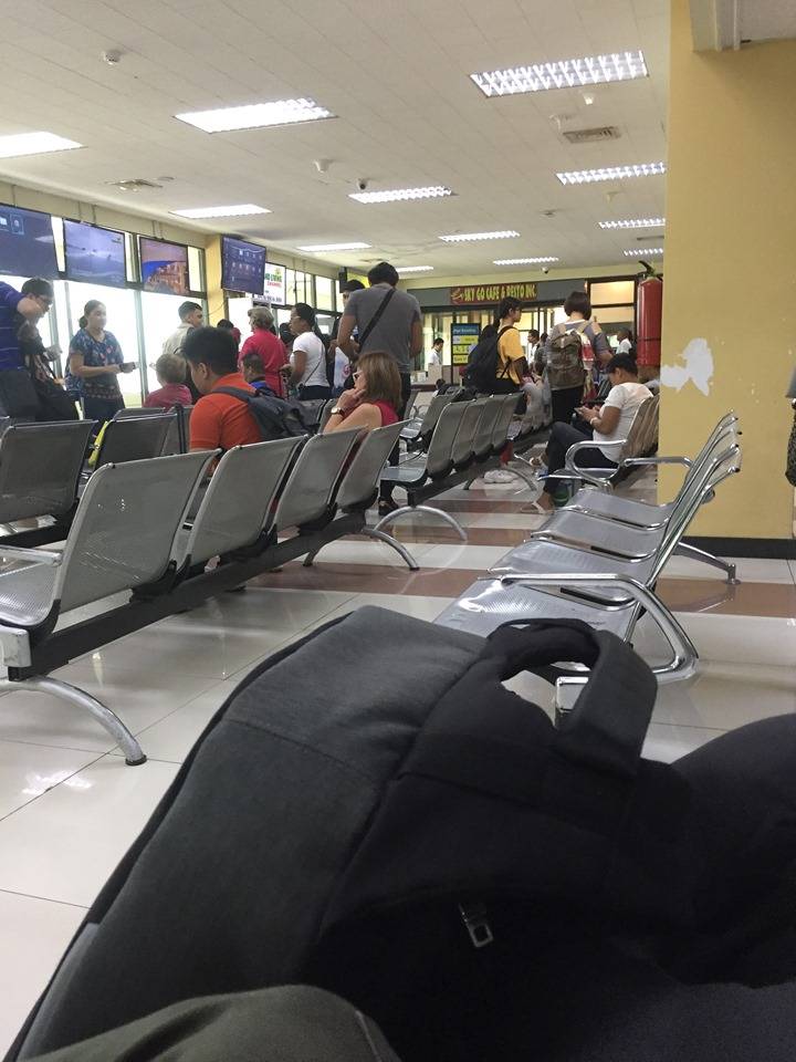 Waiting for my flight from Bacolod to Manila