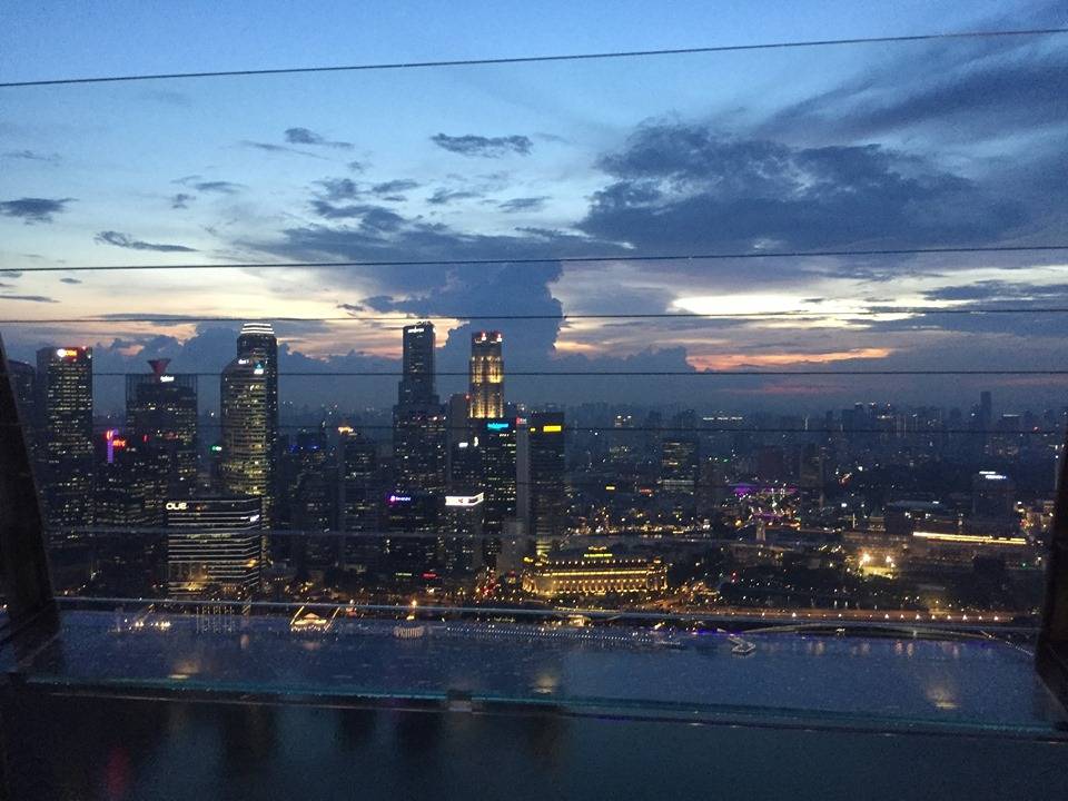 View from the Marina Bay Sands Skypark