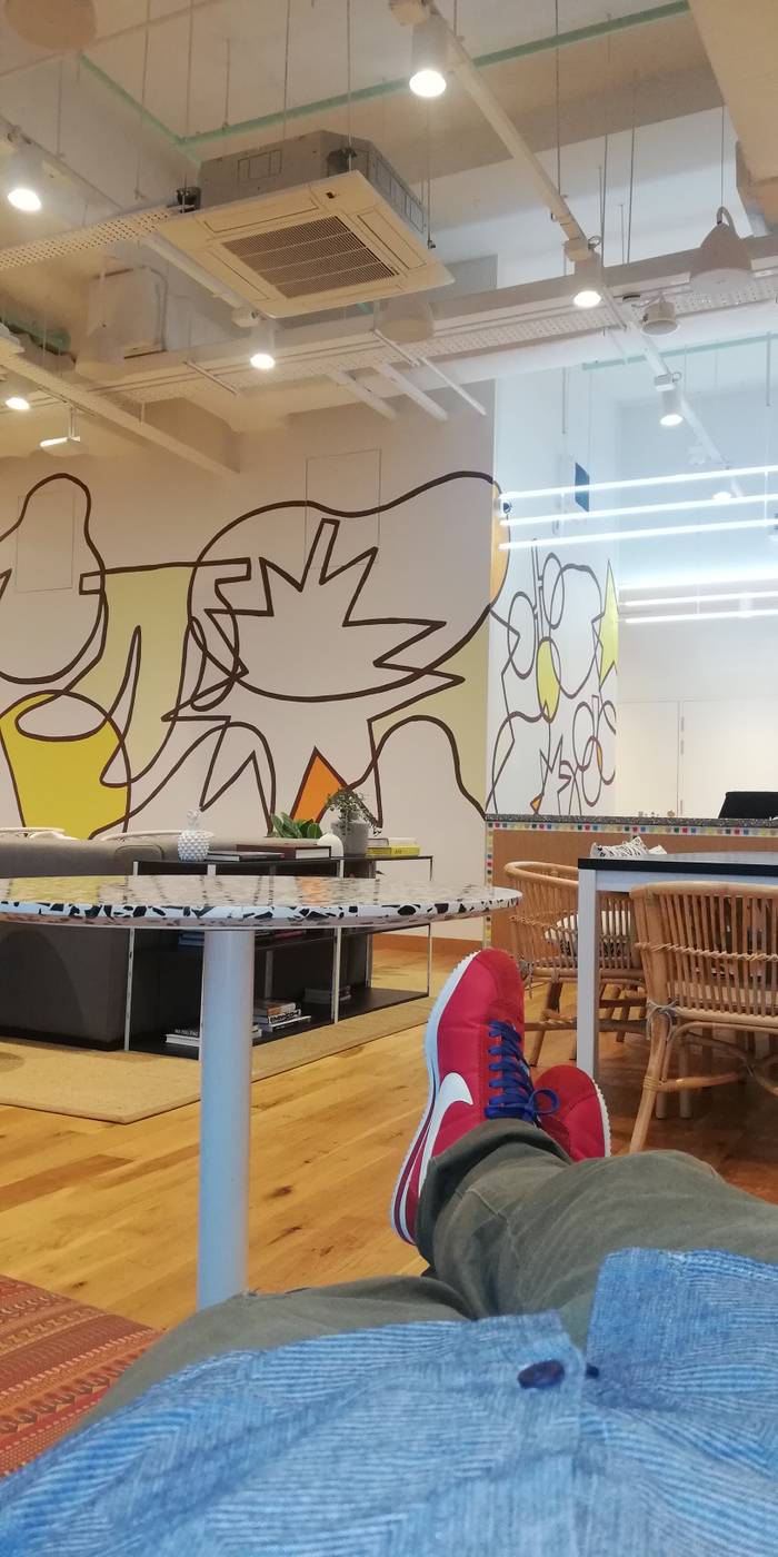 Chillin’ at the WeWork Singapore