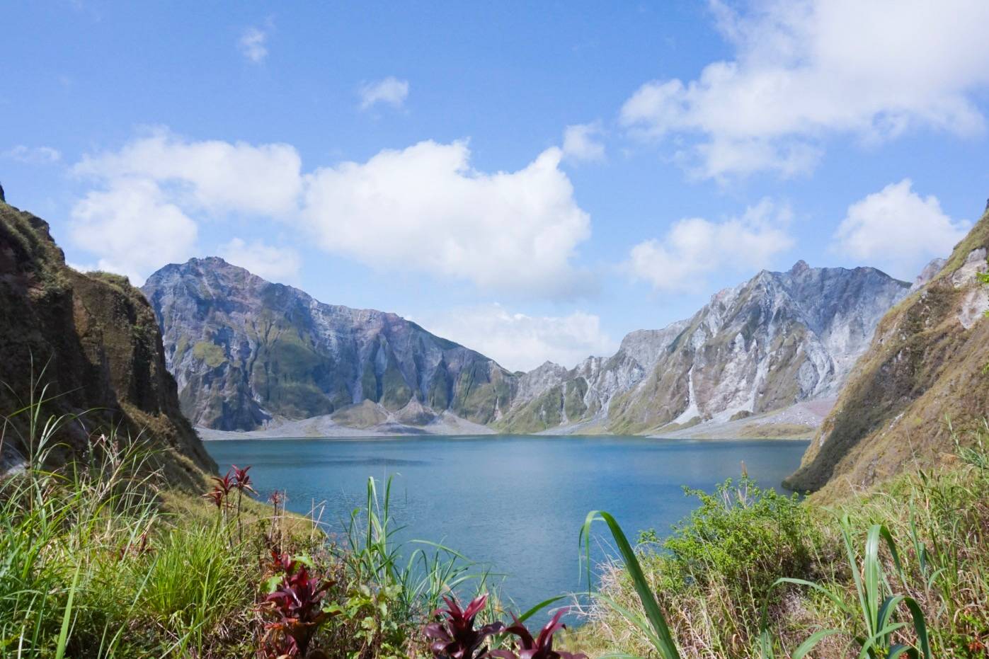 Mt. Pinatubo Trek: A lake within a crater