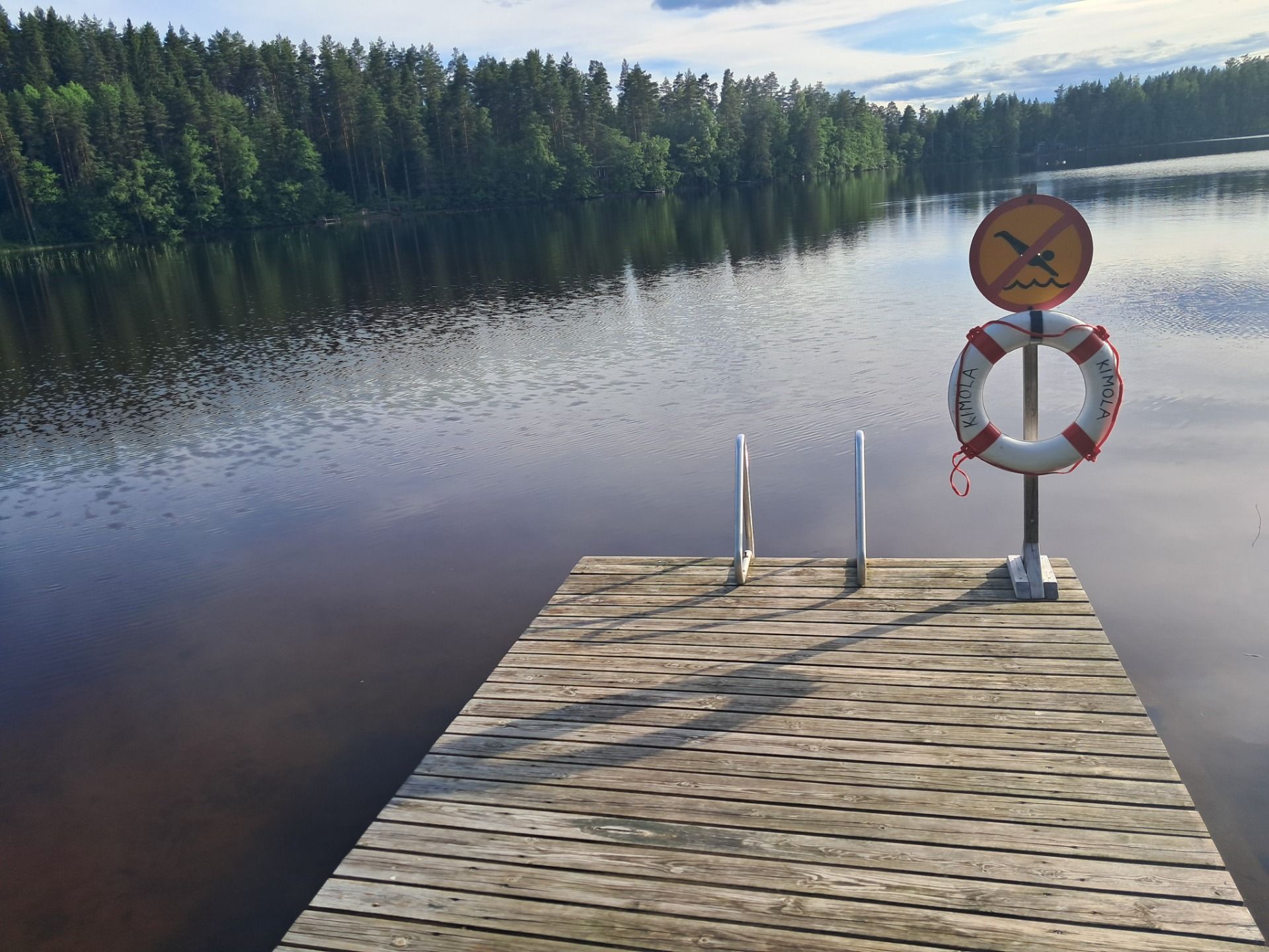 Swimming lake in Finland