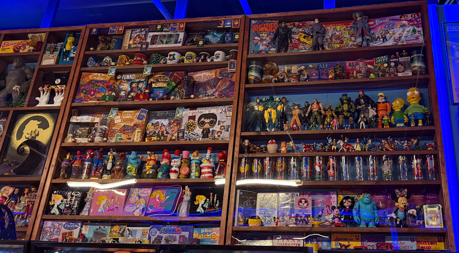 Every wall has something on display.