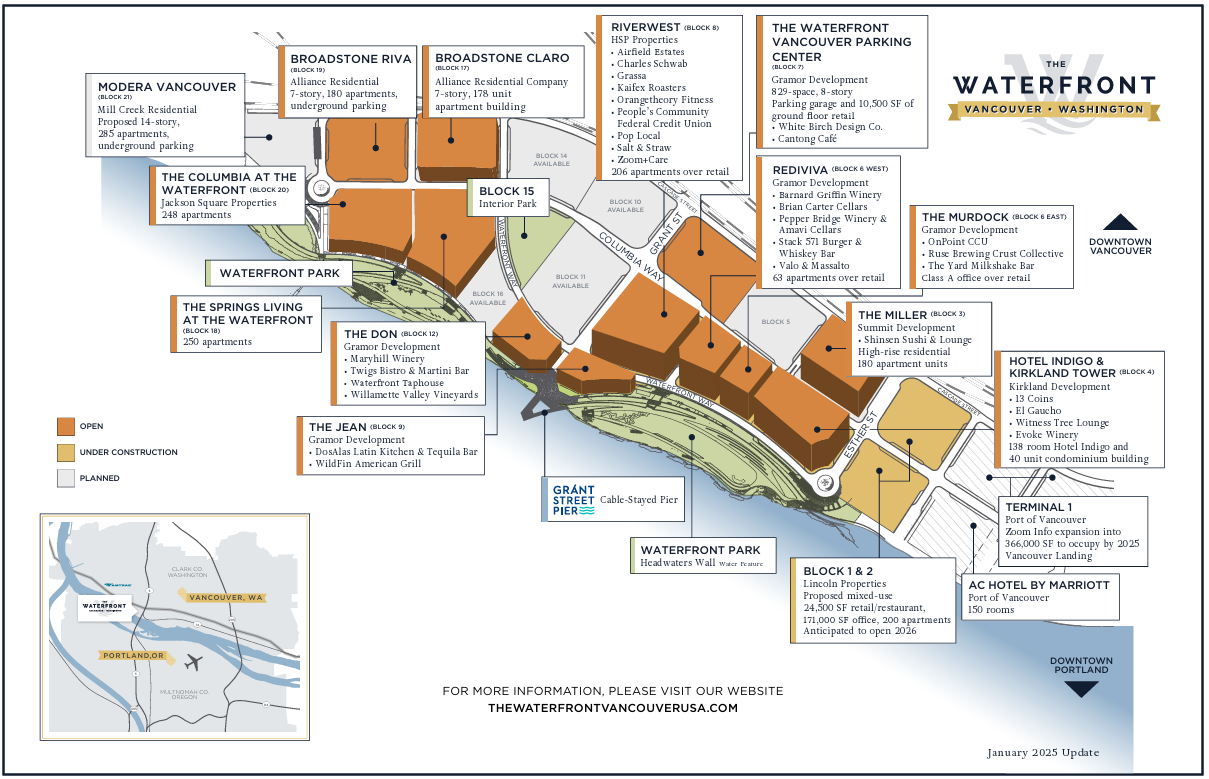 Source: https://thewaterfrontvancouverusa.com/about/master-plan/