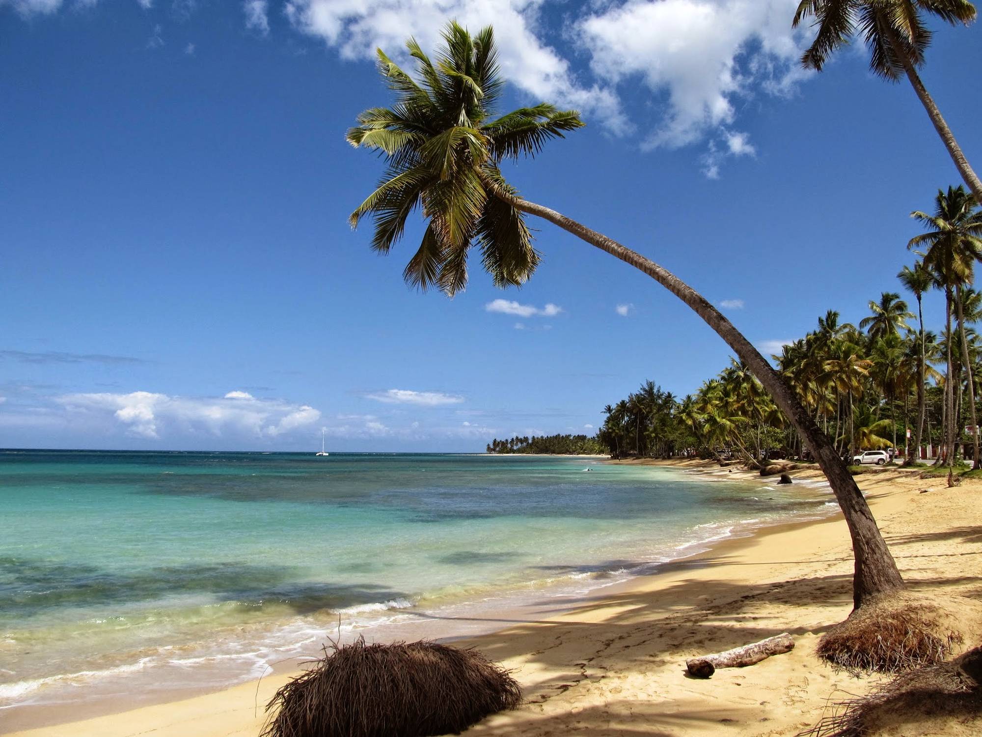 Plaża w Las Terrenas - jedna z dwóch najładniejszych plaż na Dominikanie jakie odwiedziłem.