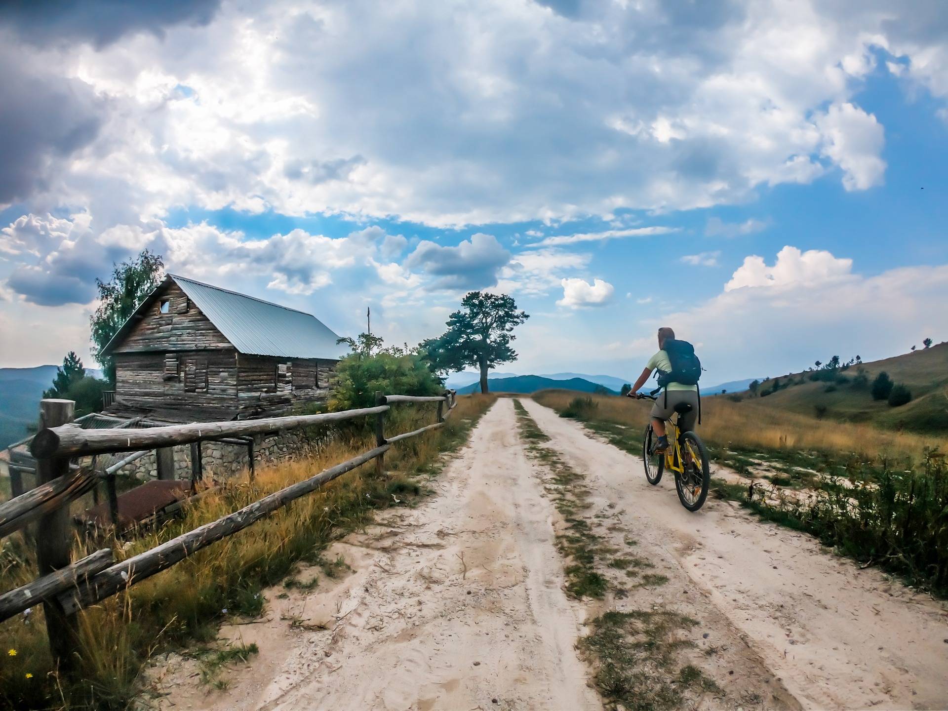Cycling trip in Ortsevo village
