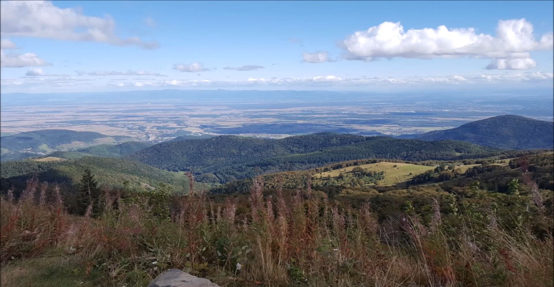 Es bietet Blick auf die Vogesen, das Rheintal mit Elsass und Breisgau auf den Schwarzwald und die Alpen.