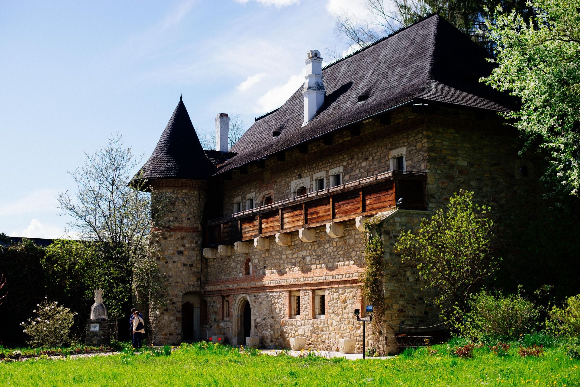Interior construction in the site of Moldovița Monastery
