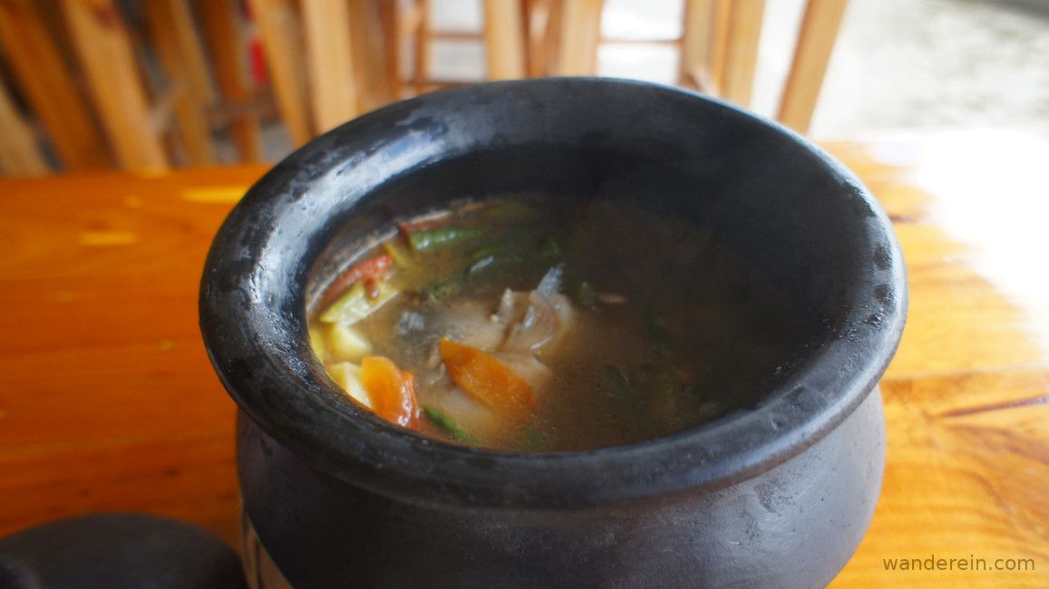 Fish Sinigang in claypot