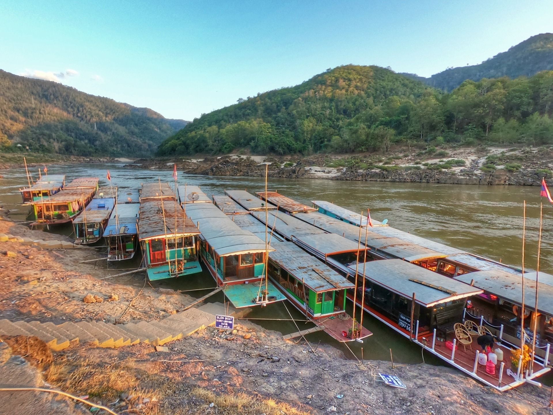 Slow boat from Pakbeng to Luang Prabang