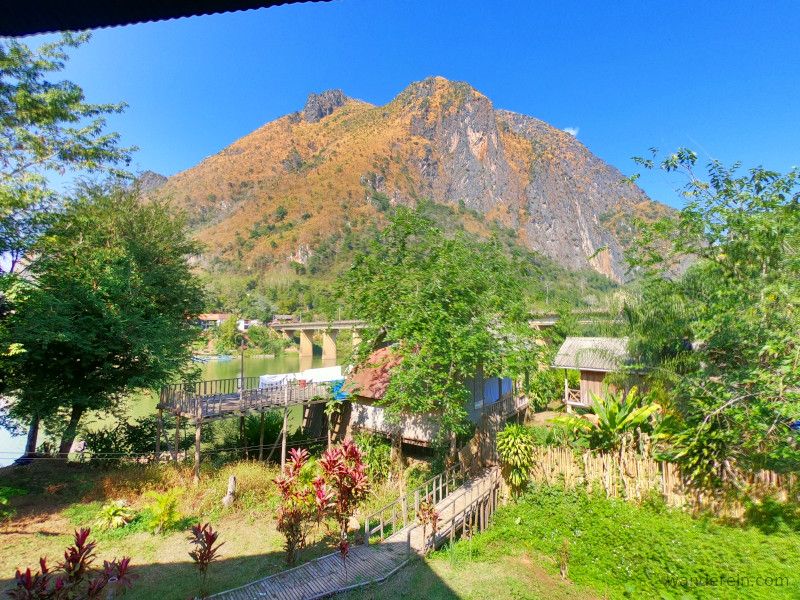 View from Bamboo Paradise Nong Khiaw