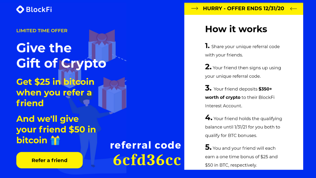 Earn 6% Interest on your BTC through BlockFi: How to Register, Review & Referral Code