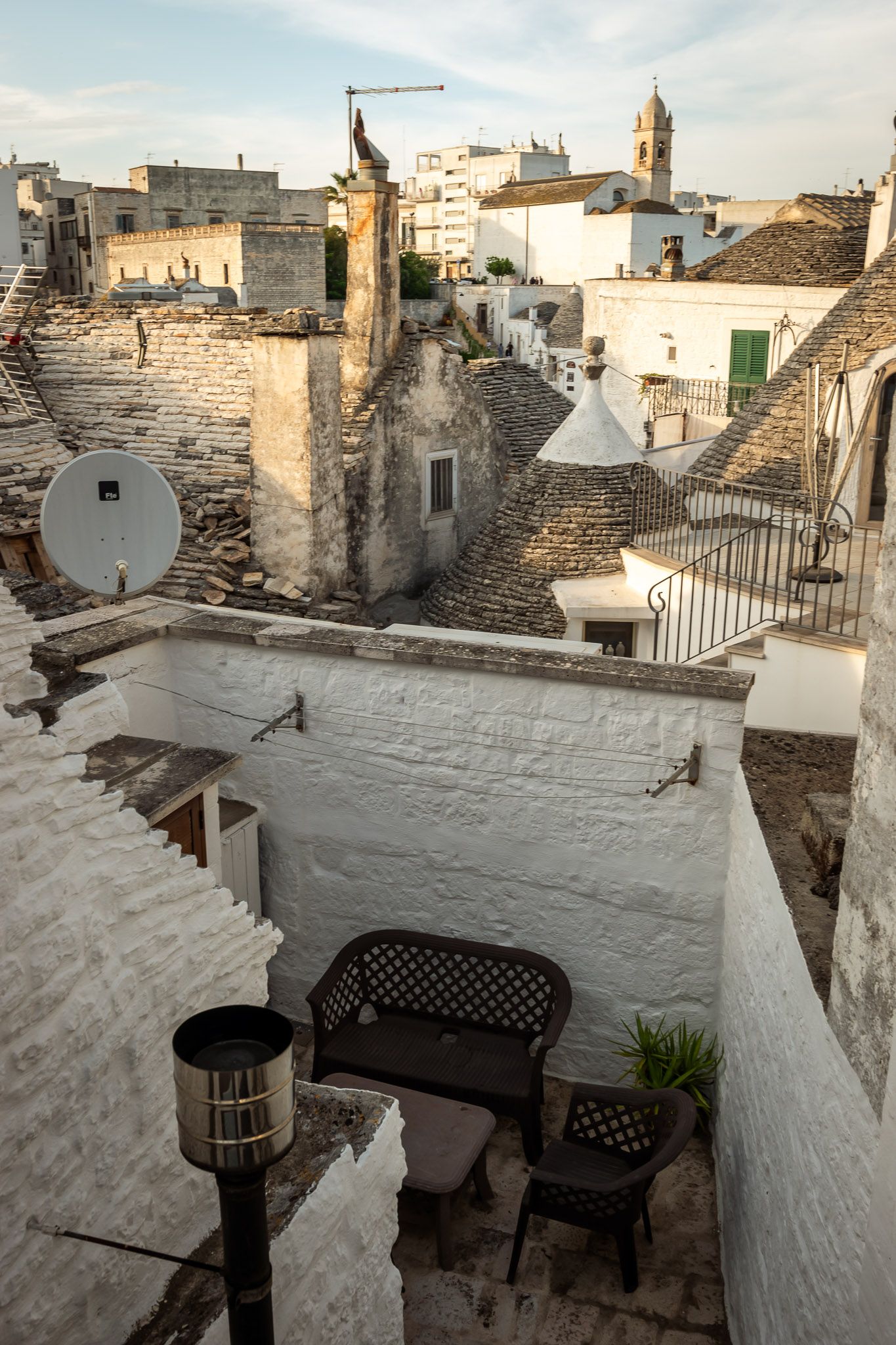 Private patio and view