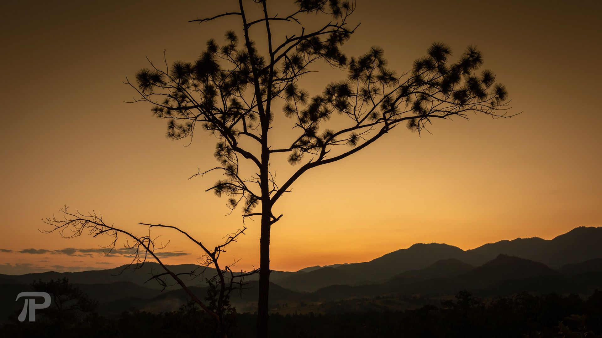 Pai after sunset color