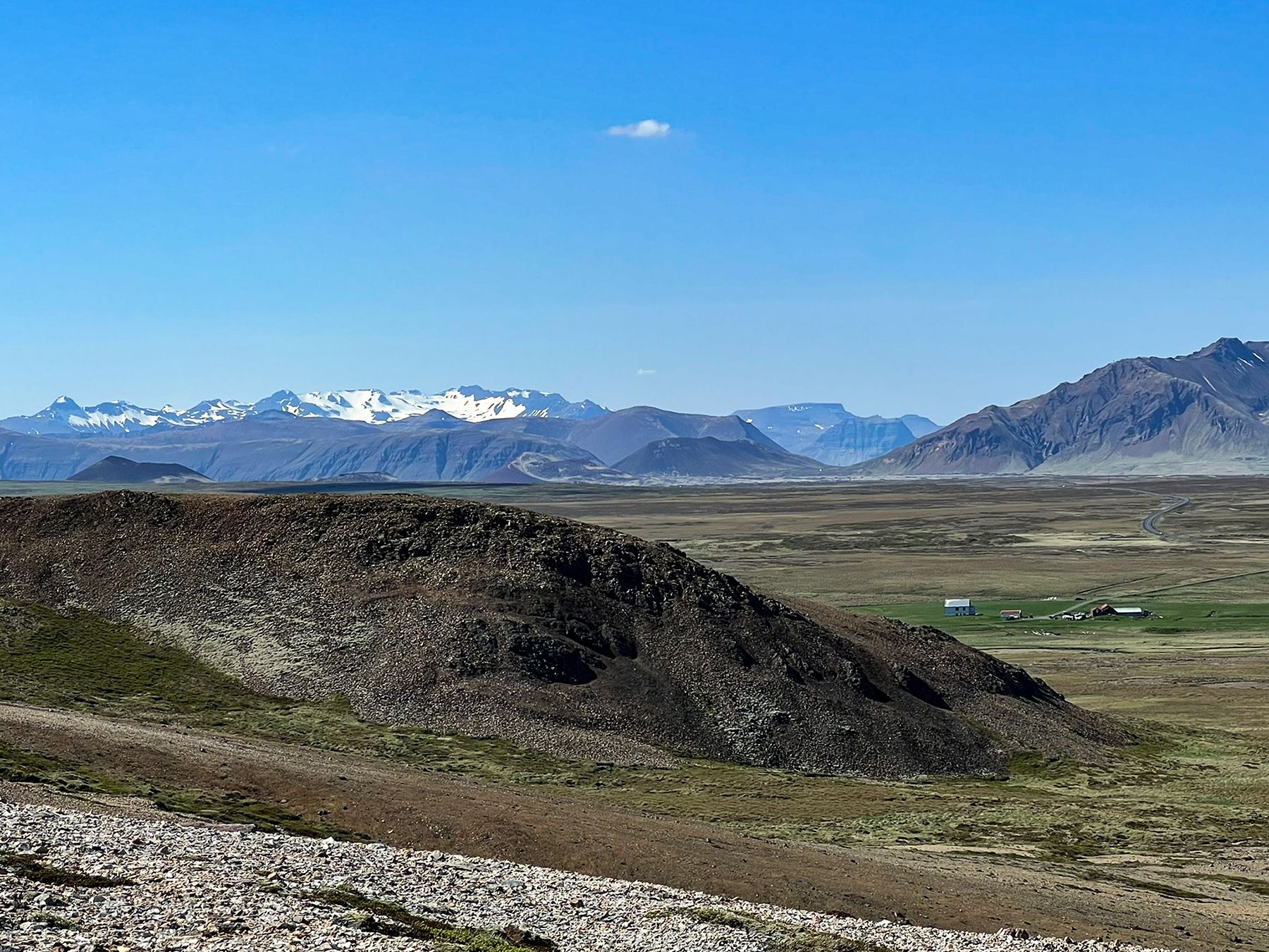 Ośnieżony łańcuch górski to moje miejsce. Widać nawet Orła (pierwszy po lewej).