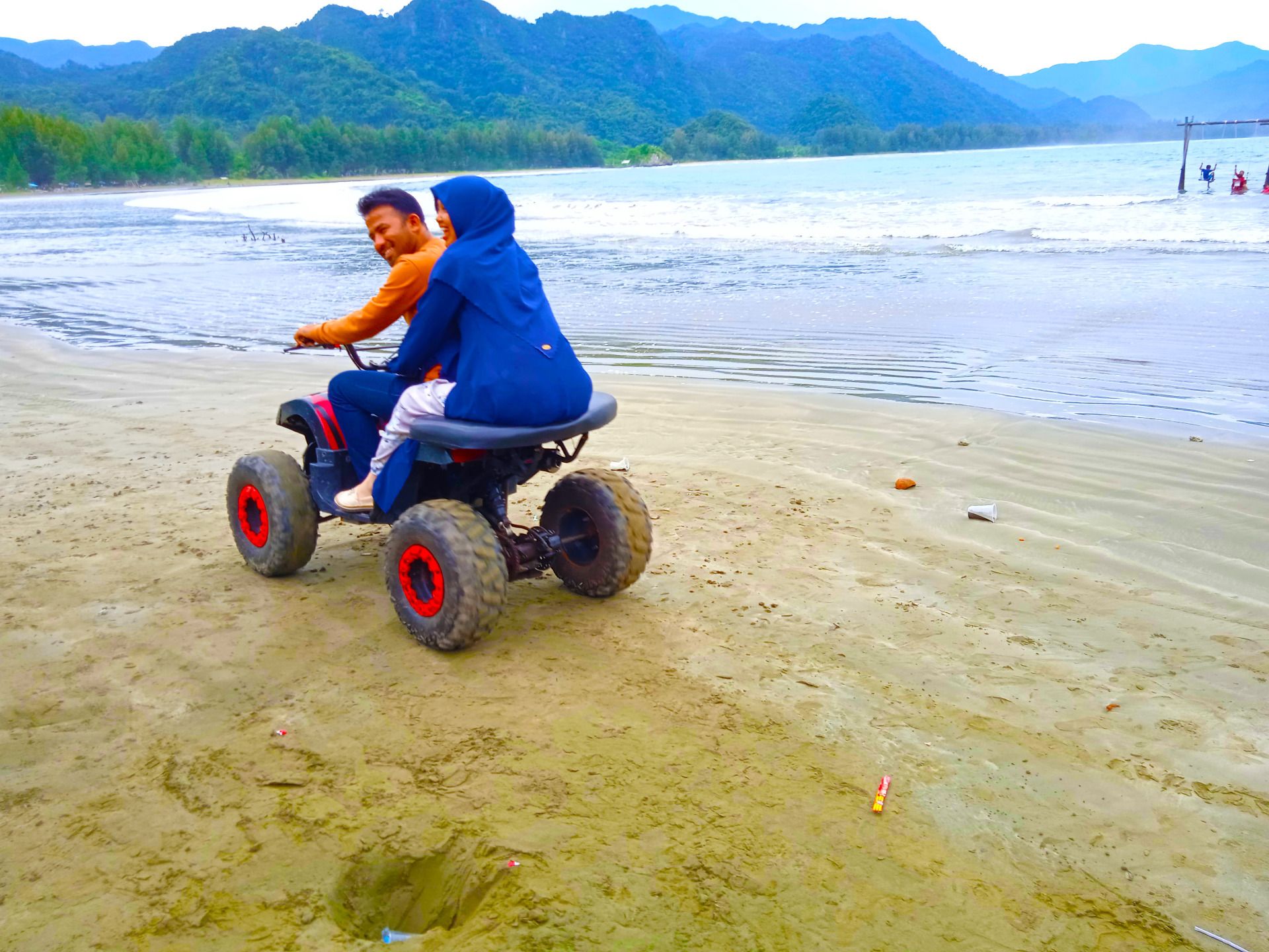             Ride a motorbike with your lover