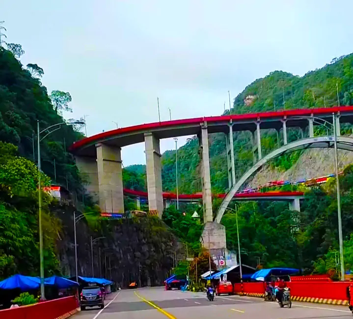 See the towering bridge foundations