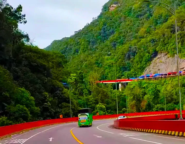 seen a car that was crossing the flyover