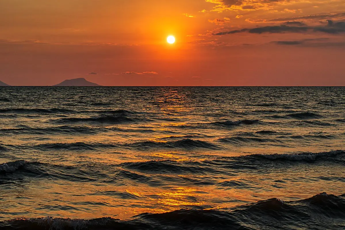 At sunset is best to stop and enjoy yourself.