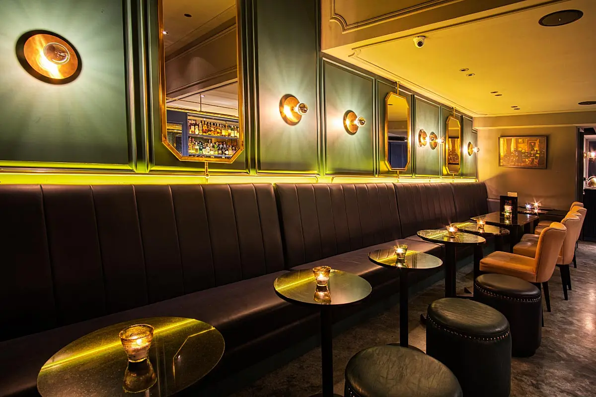 Blend of a polished concrete floor and stylish interior is liberal and zippy at the same time.