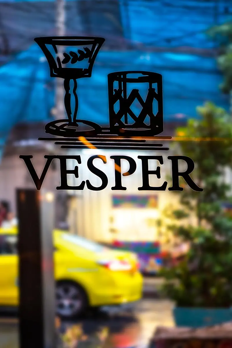 James Bond had Vesper Martini, but Ian and I had something else at cutting-edge Vesper cocktail bar.