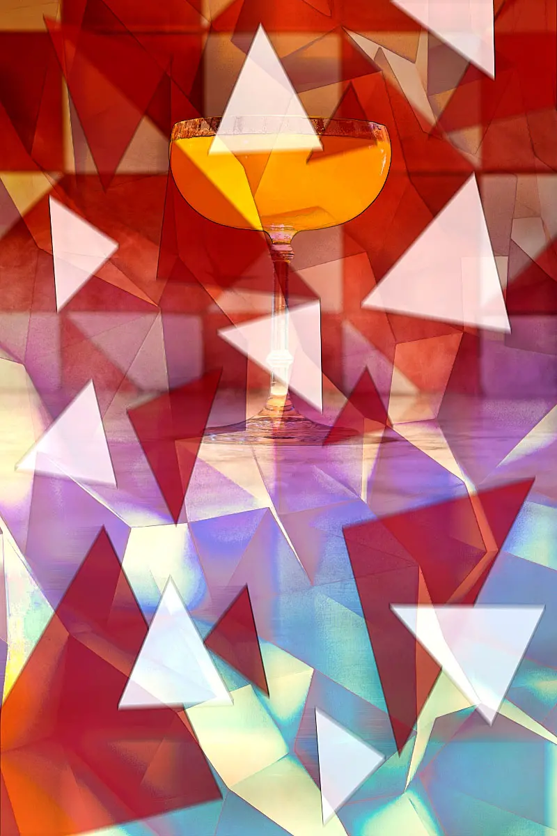 Ian wanted a drink representing Cubism, and he got it. If you want a taste of it head over to the Vesper bar in Bangkok.