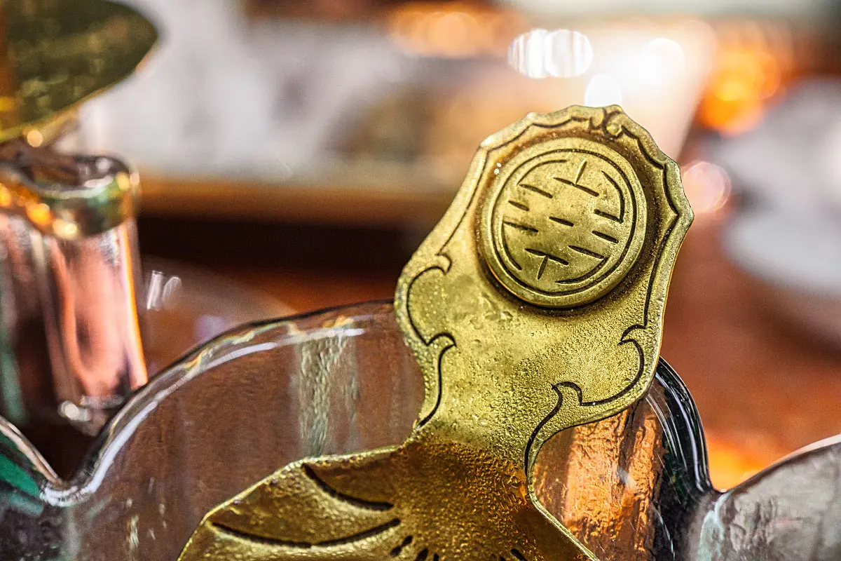 Even the spoon is remarkable at the Reaching Out Teahouse.