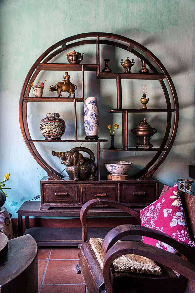 Antique furniture is spot on in the heart of ancient Hoi An town.