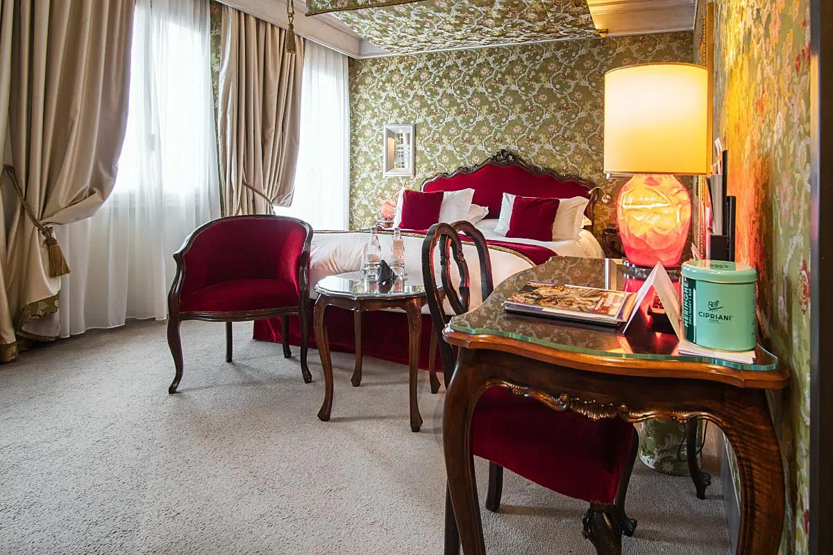 The room is spacious, quite neat and functional.