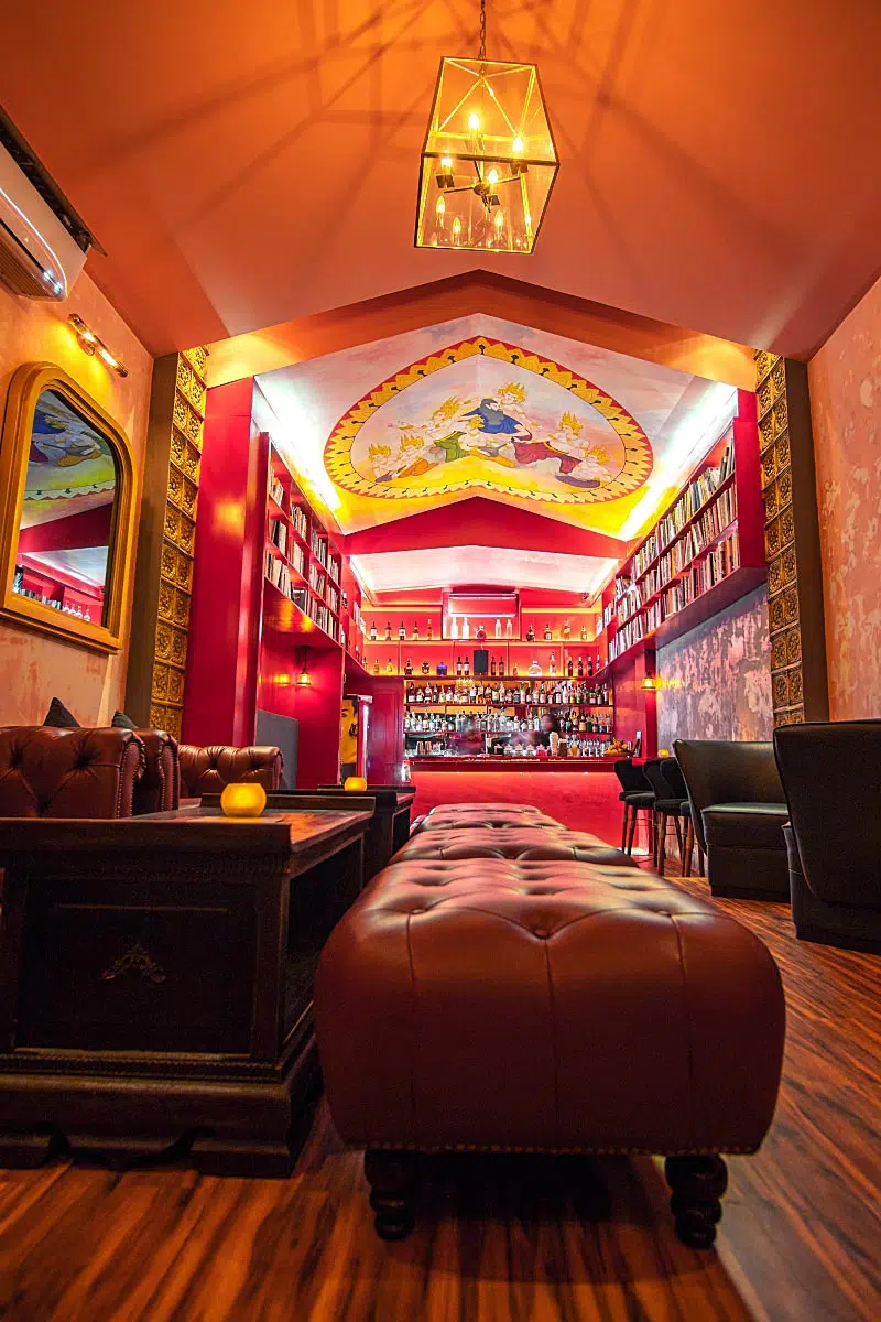 Menaka Lounge Speakeasy ambiance is pleasant.