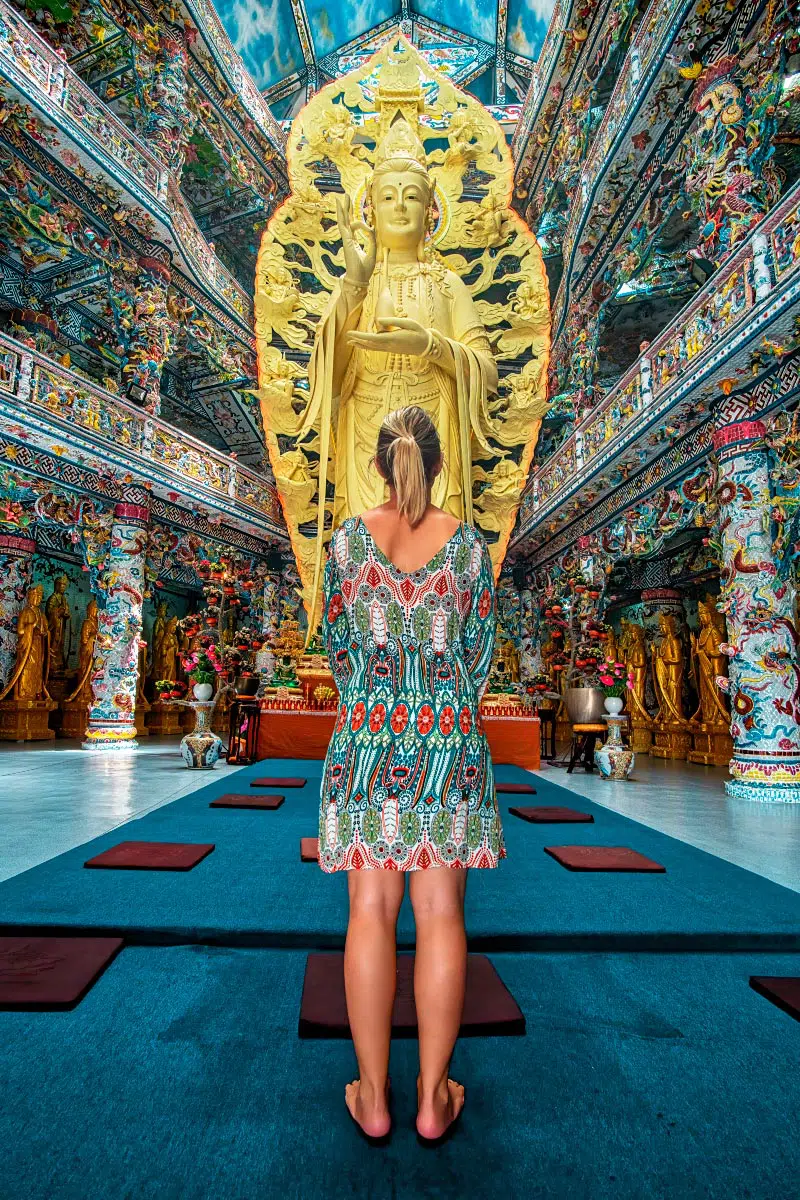 This magnificent Linh Phuoc Pagoda was built about 70 years ago.