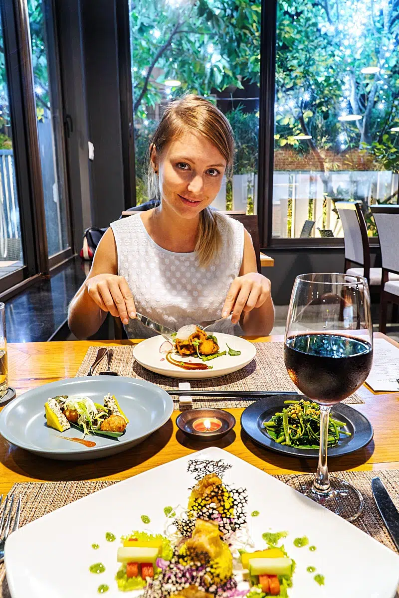 Every degustation menu can be finely tuned with wine pairing if you wish.