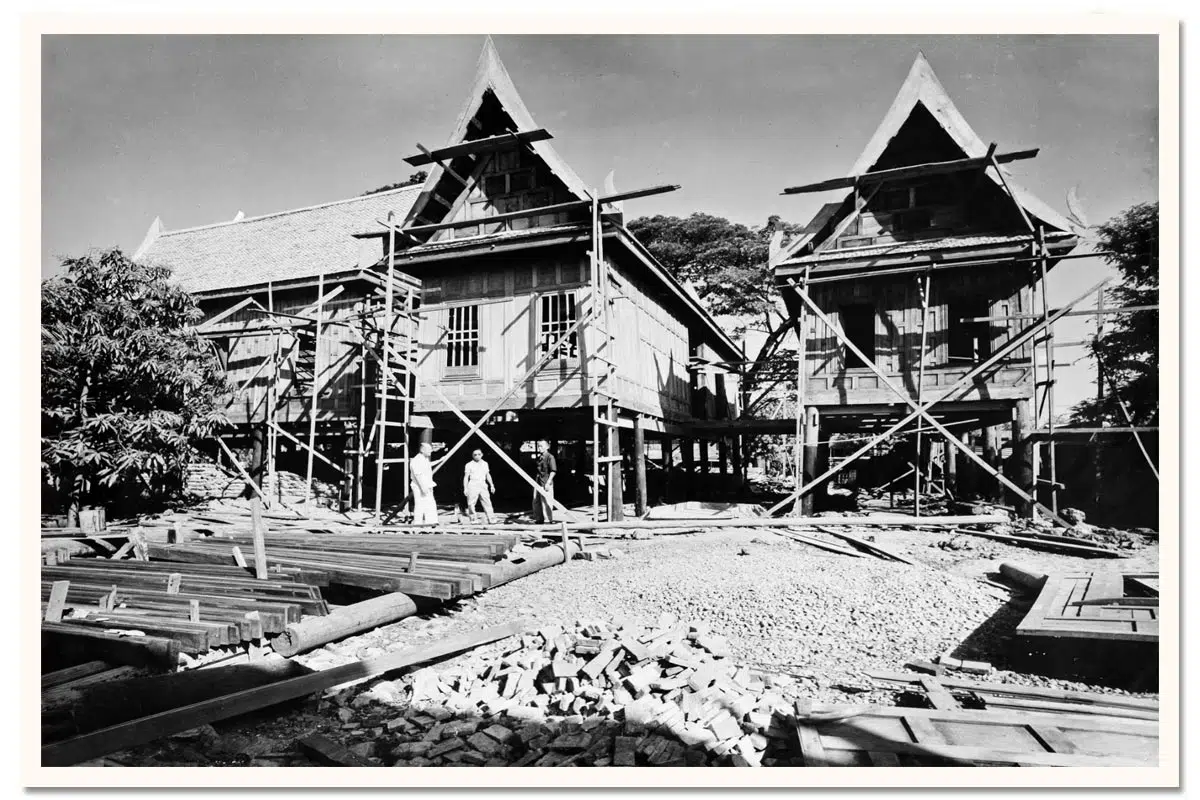 Jim Thompson’s House in the making.Source: the collection of The James H.W. Thompson Foundation 