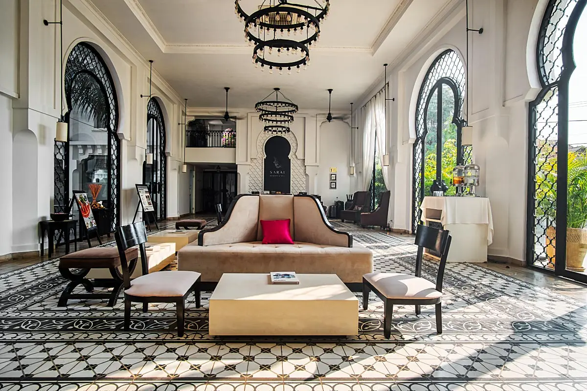 This is the Lobby of Sarai Resort and Spa. I love the open space with plenty of natural light coming in.