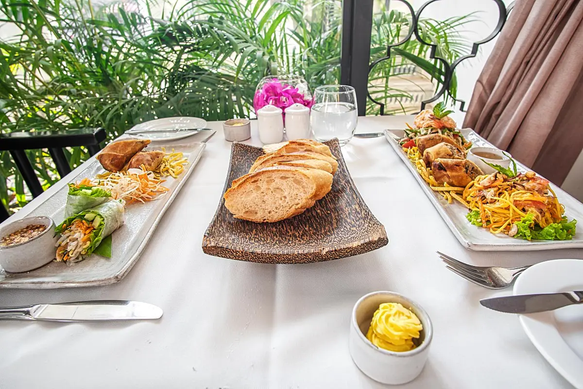 We enjoyed authentic Khmer cuisine for lunch.