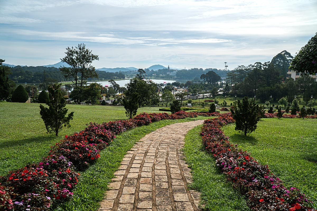 Walking around Dalat Palace hotel is like being in a fairytale.