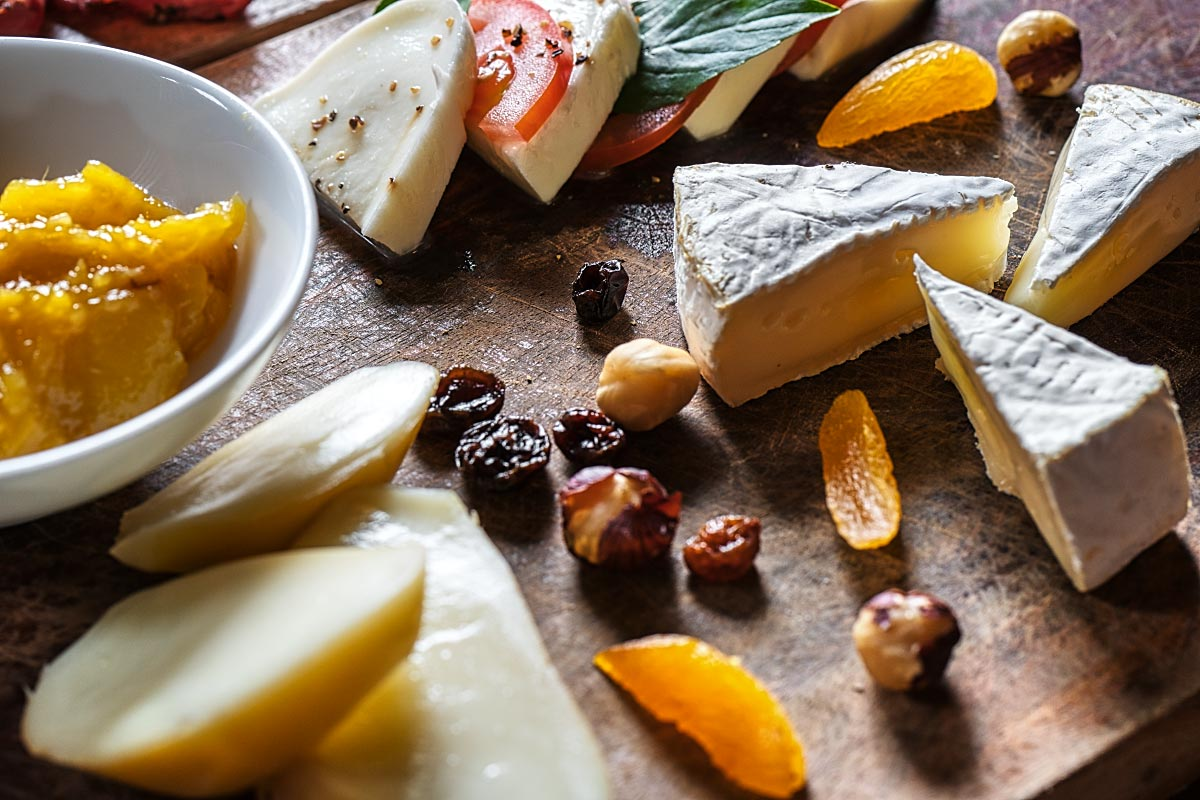 Cheese platter with some products coming from Dalat