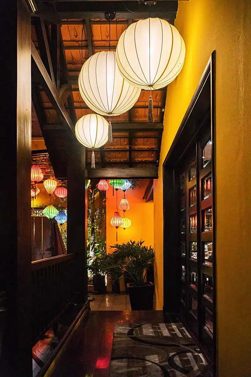 We loved every part of Hoi An inspired entrance.
