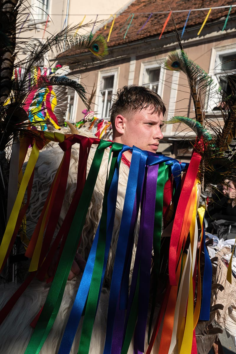 Back in the day, February was colder than it is today. I can only imagine how hot must it be to wear this mask.