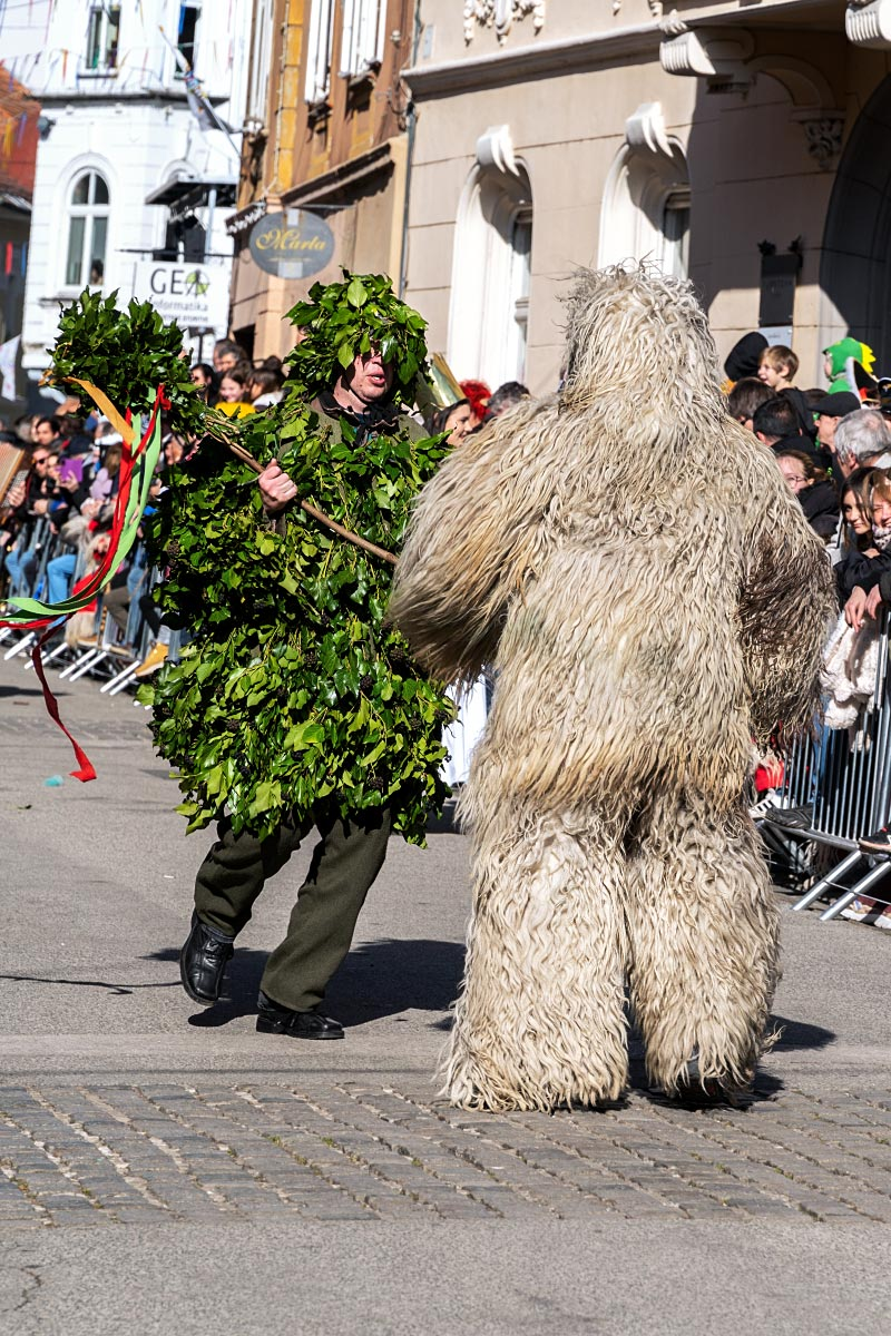 Jürek and Rabolj also known as Green George and Winter demon having a fight