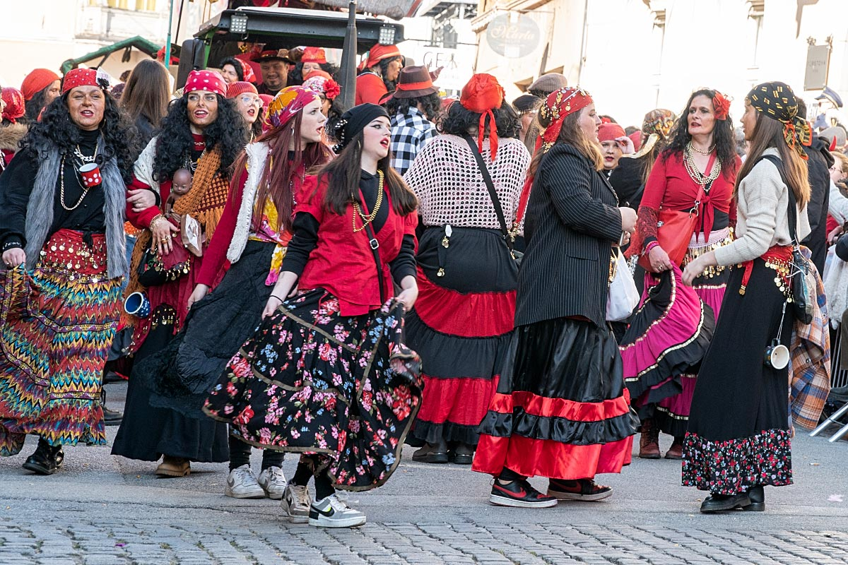 Apparently, the whole village is wearing gypsies costumes once a year.