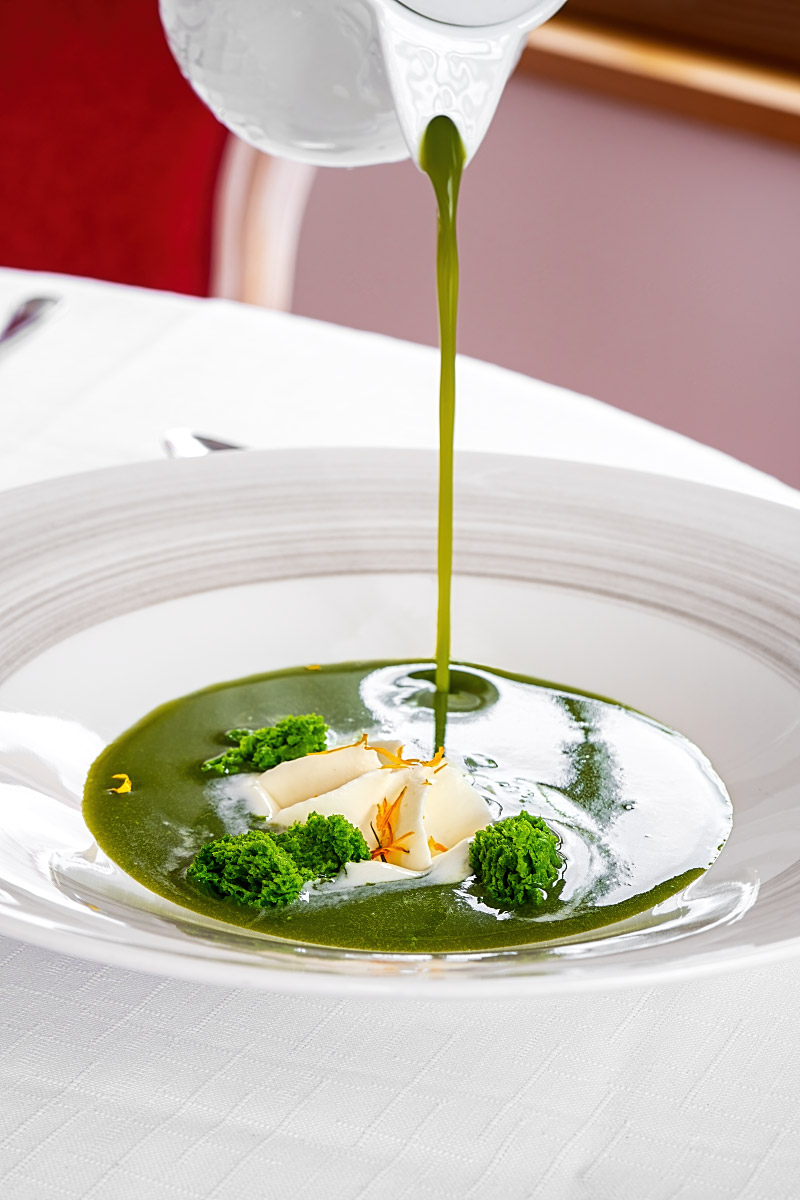 Delicious spring soup with a heavenly aroma