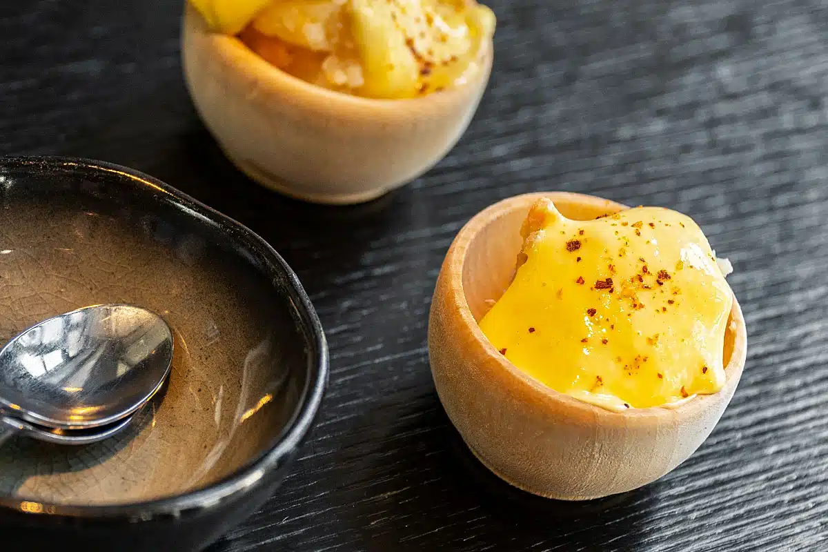 Amuse Bouche was spot on. All it takes is potato salad to the T!