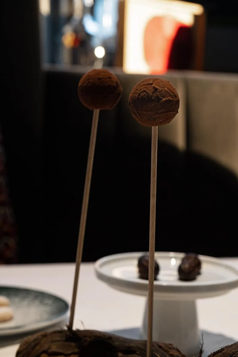 Chocolate praline filled with salted caramel