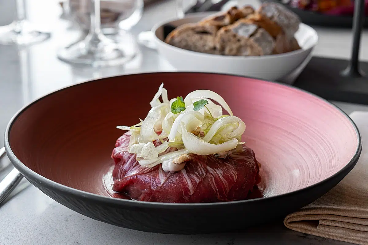 Tartaccio – a combination of beef tartare and carpaccio