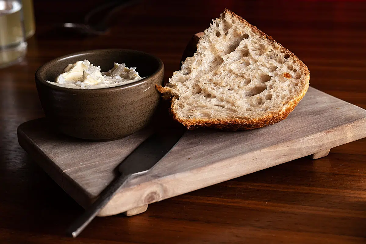 Whipped butter with 3-day fermented sourdough bread
