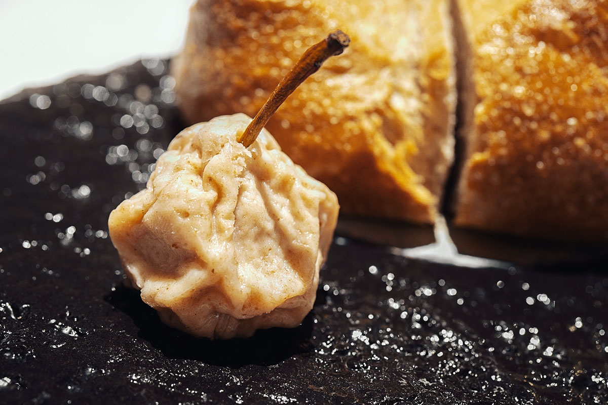 Warm sourdough, butter and tepka pear butter made a strong first impression.
